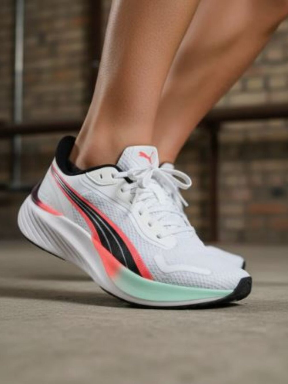 Puma - Mens Tennis Lite Sneakers, size 8.5 US mens, color white.